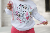 Christmas Mickey Collage Pullover