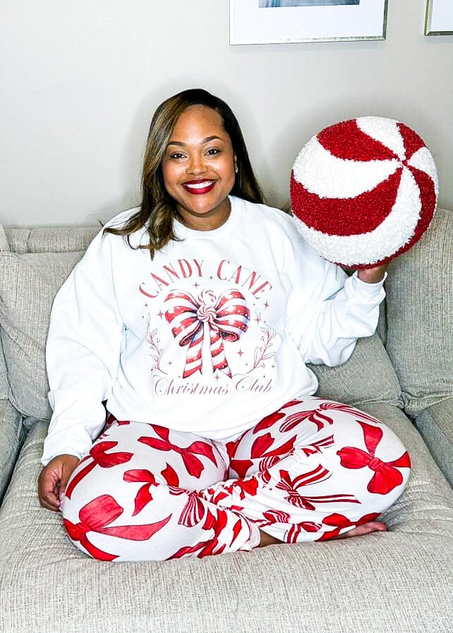 Candy Cane Christmas Club Pullover