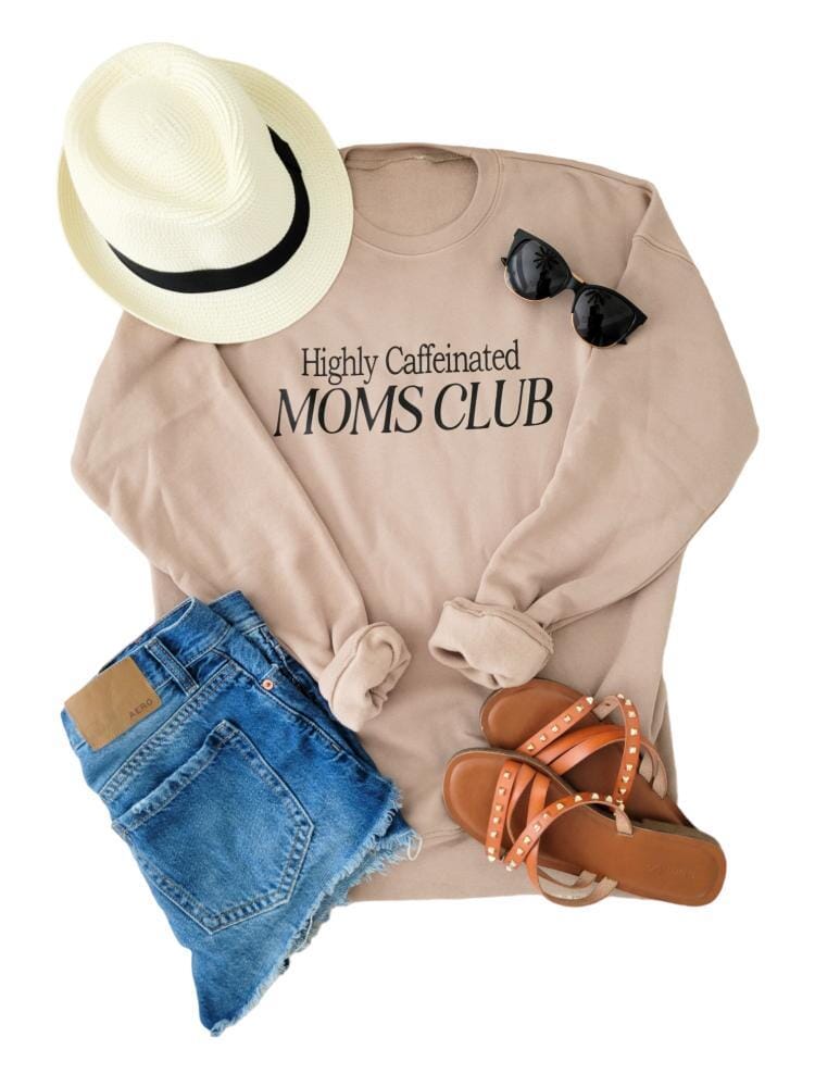 Highly Caffeinated Moms Club Pullover