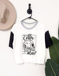 Does This Coffee Colorblock Tee