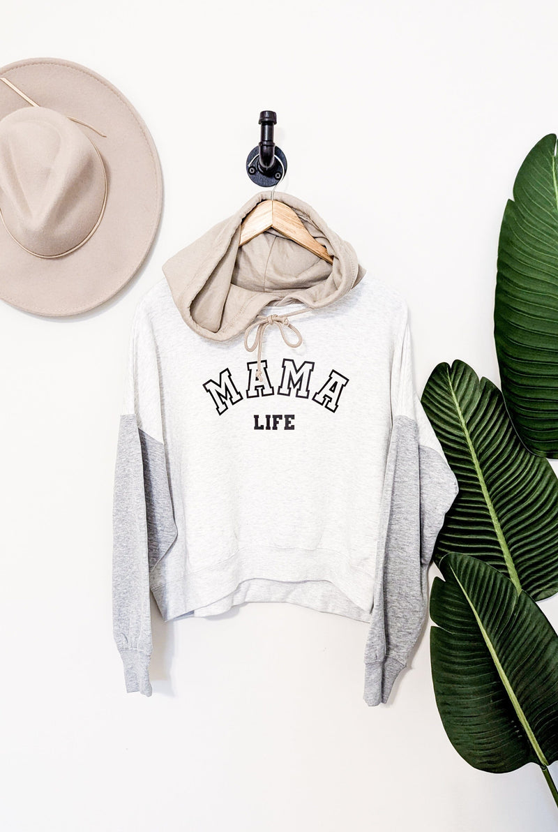 Mama Life Colorblock Hoodie