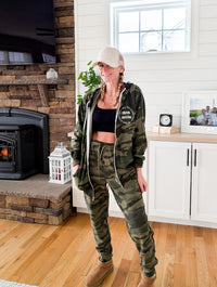 Mom Mode Camo Sweat Set