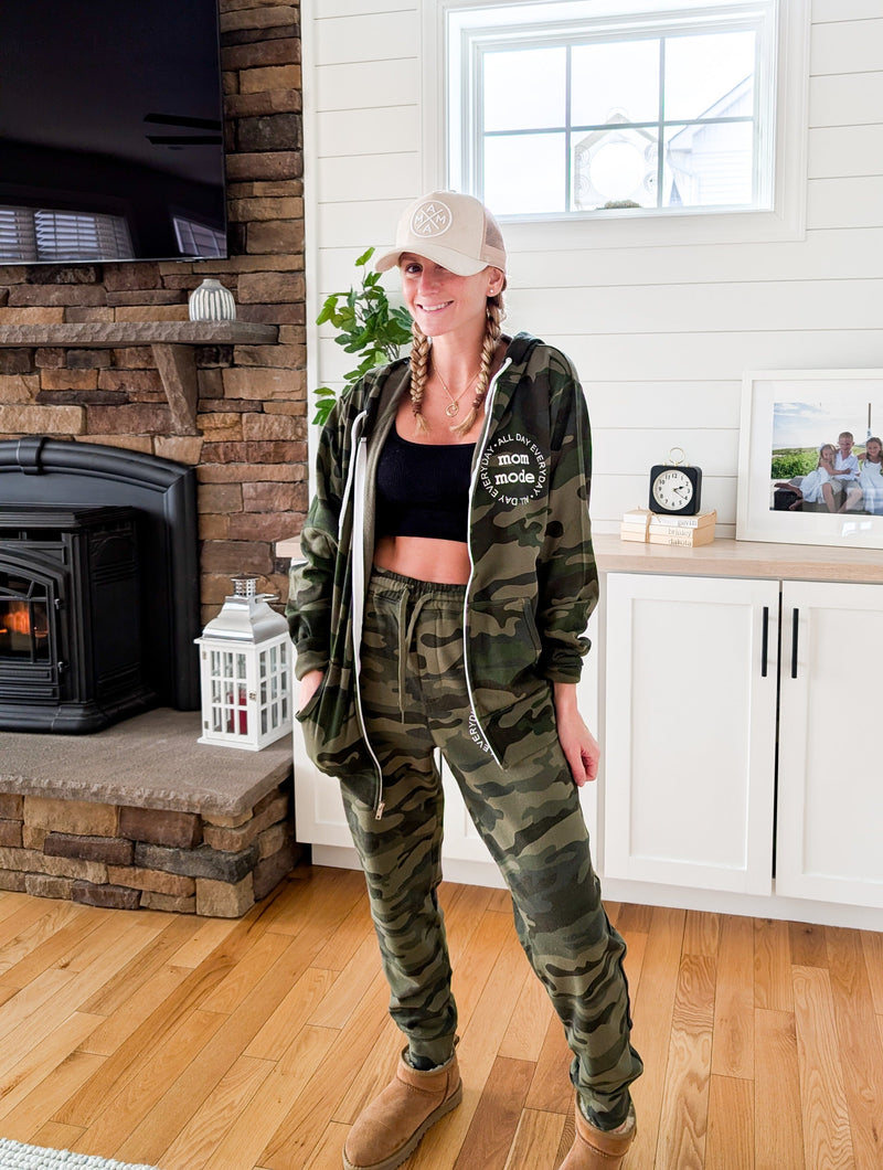 Mom Mode Camo Sweat Set