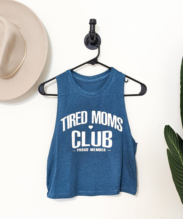 Tired Moms Club Slight Crop Tank