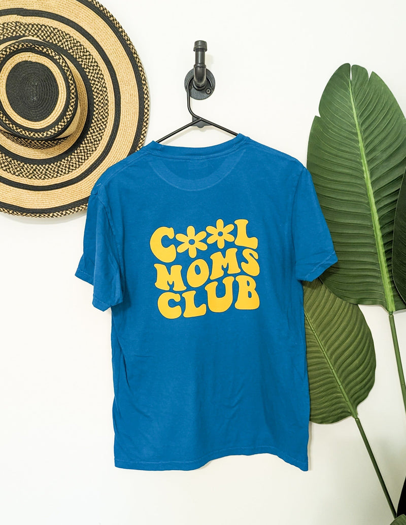 Teal Cool Moms Club Tee