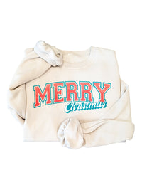Vintage Merry Christmas Pullover