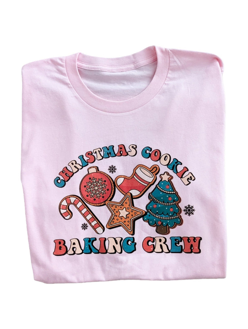 IMPERFECTION Pink Christmas Cookie Baking Crew 4T