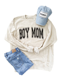 Varsity Boy Mom Pullover