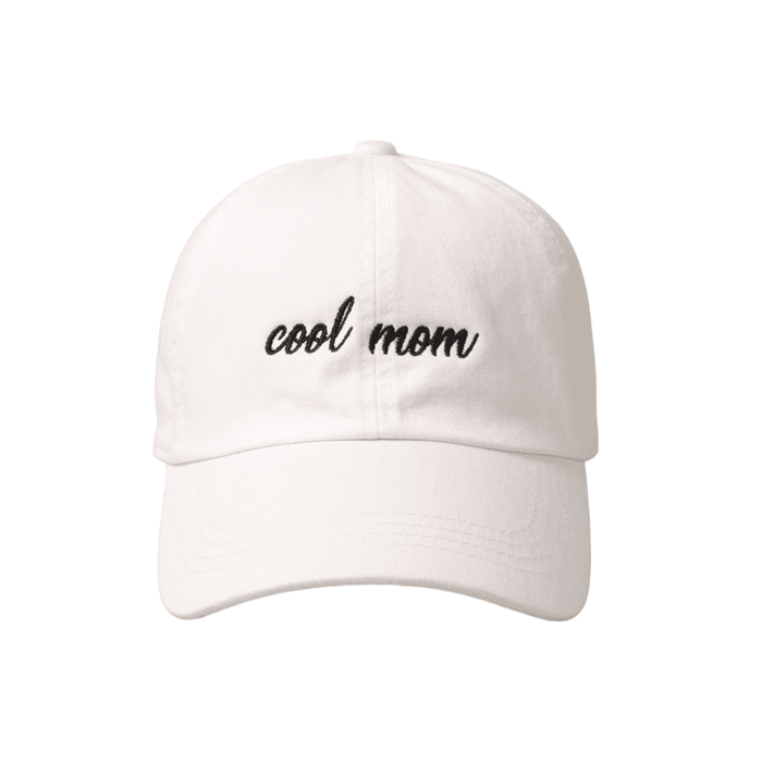 White Cool Mom Hat