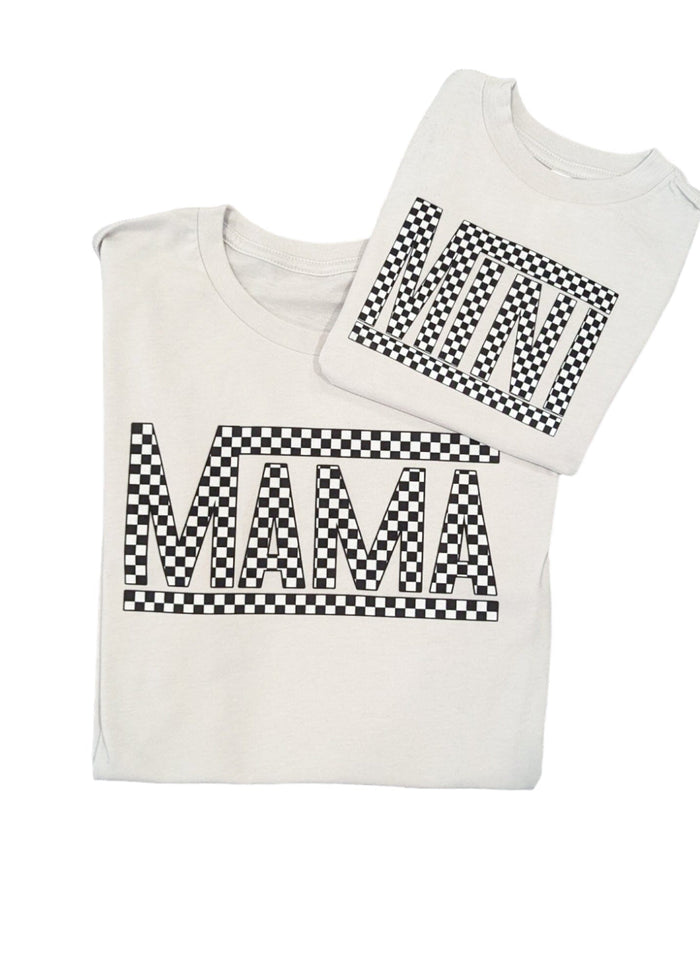 Checkered Mama and Mini Set
