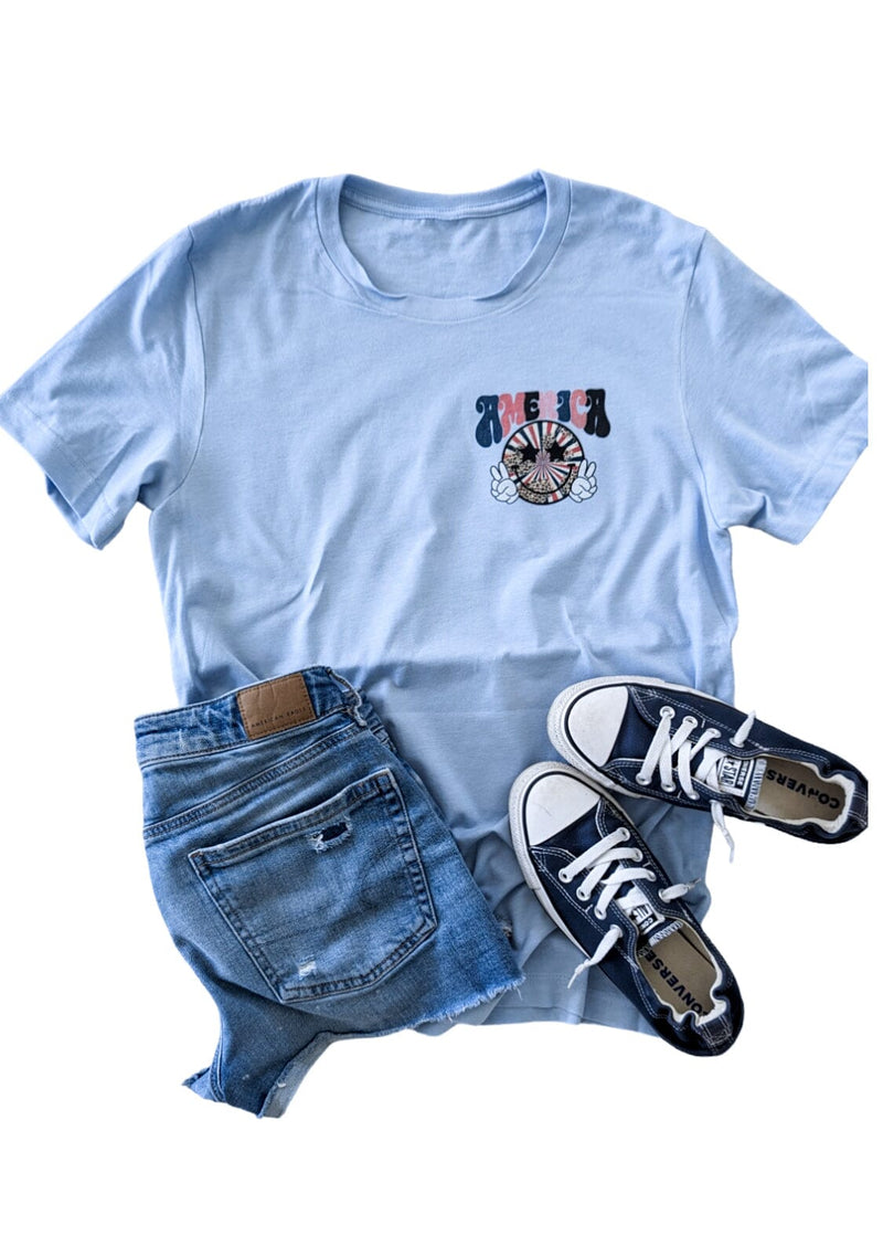 America Smiley Tee