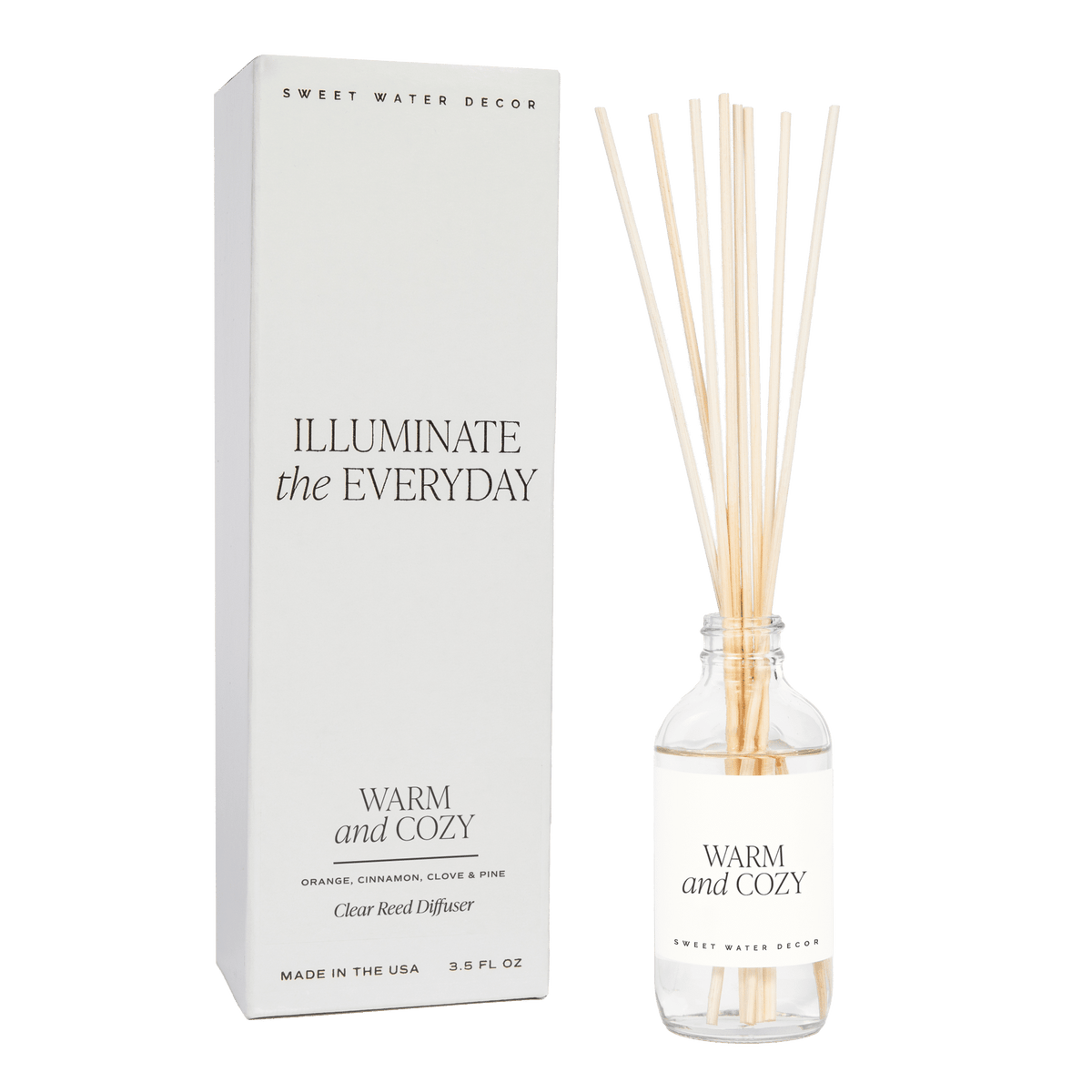 Warm and Cozy Clear Reed Diffuser