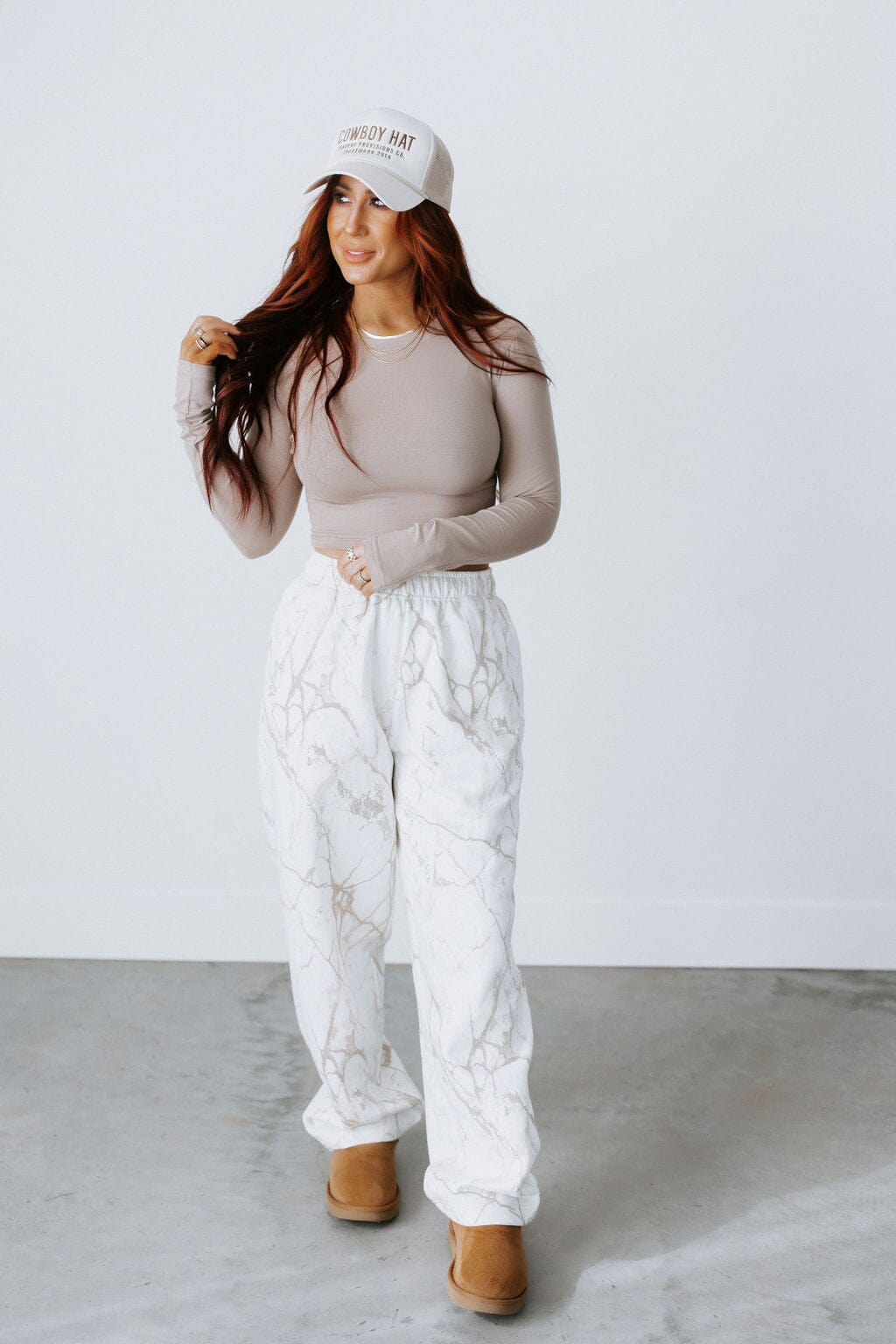 Marble Wide Leg Pant by Lily & Lottie