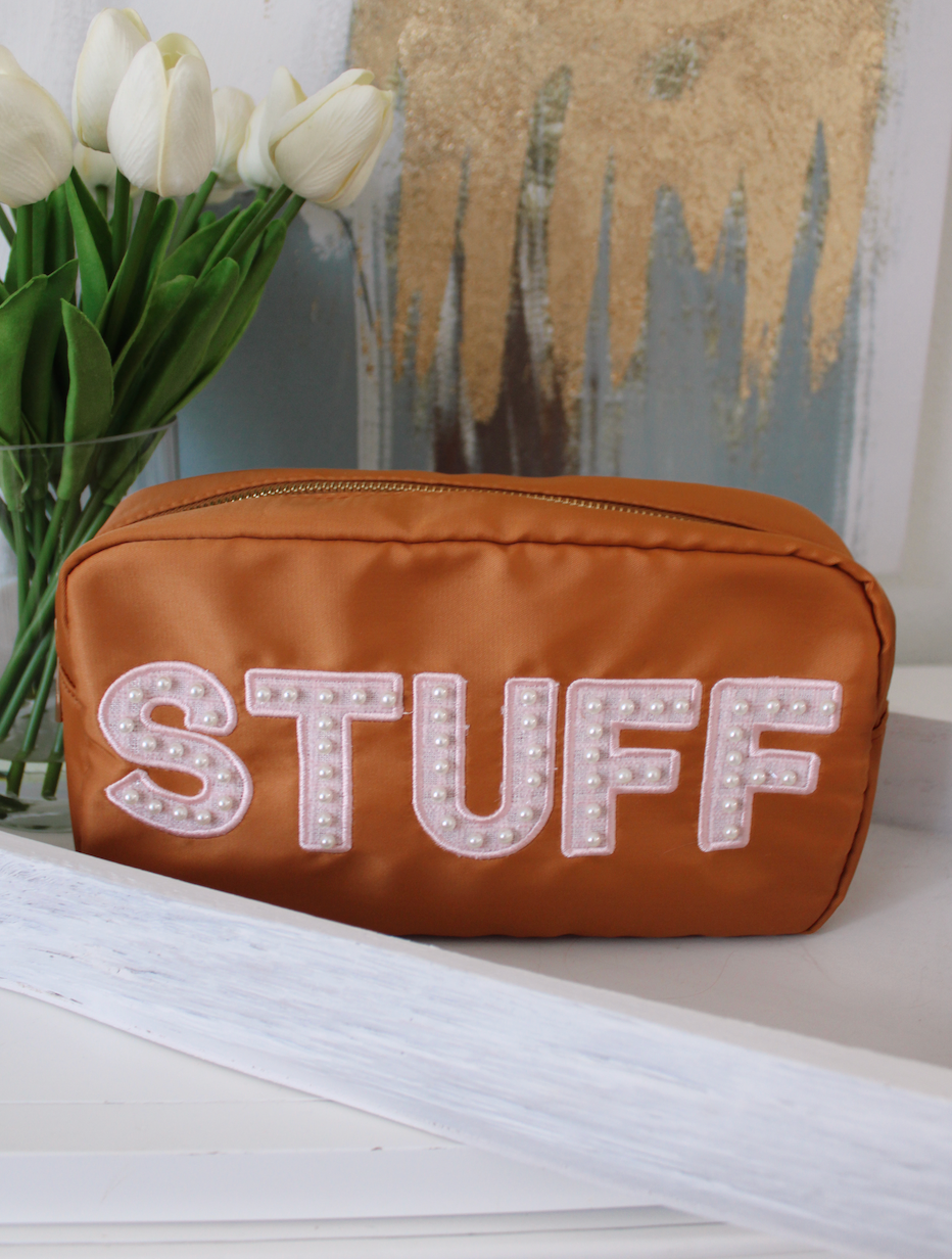 Stuff Large Makeup Bag - Chocolate