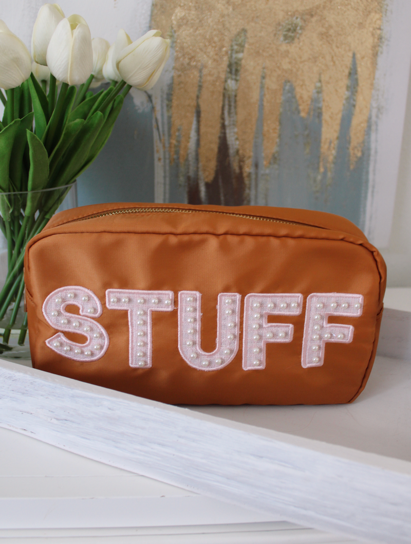 Stuff Large Makeup Bag - Chocolate