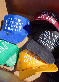 Text me Tailgate Trucker Hat