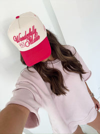 Wonderfully Made - Hot Pink Vintage Trucker Hat