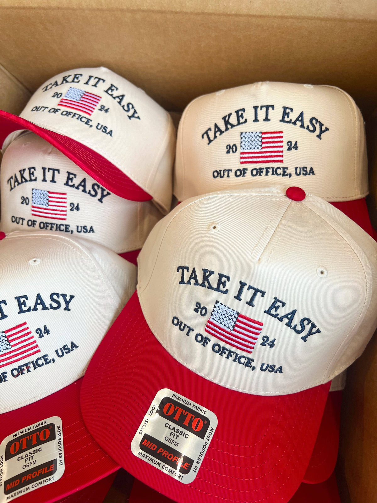 Take it Easy Vintage Trucker Hat