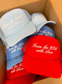 From The USA With Love - Foam Trucker Hat