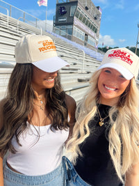 Score a Touchdown Plz Hurry - White Vintage Trucker Hat