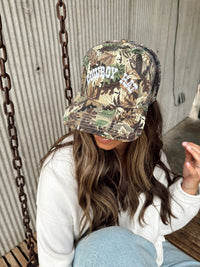 Cowboy Hat Vintage Trucker Hat - Camo