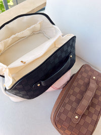 Rosemary Leather Makeup Bag