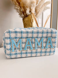 Mama Large Bag - Blue Plaid