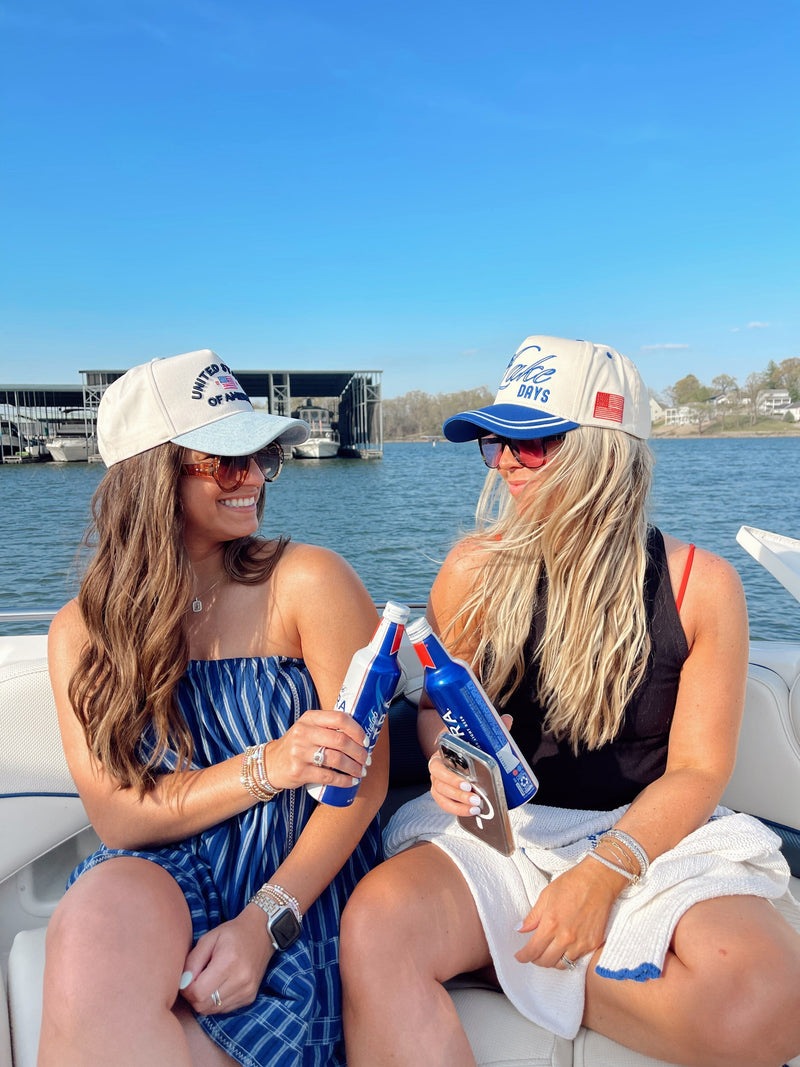 More Lake Days - Royal Blue Vintage Trucker Hat