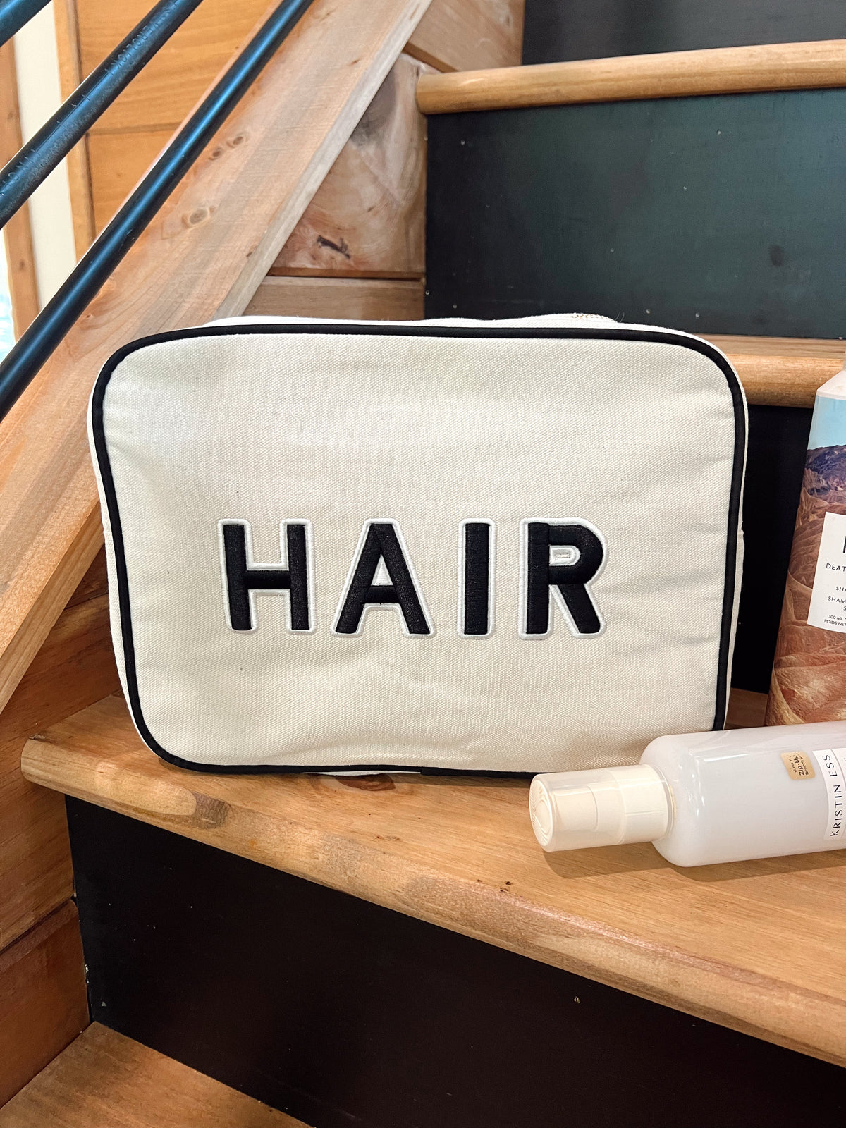 Hair Canvas XL Bag - Black Trim