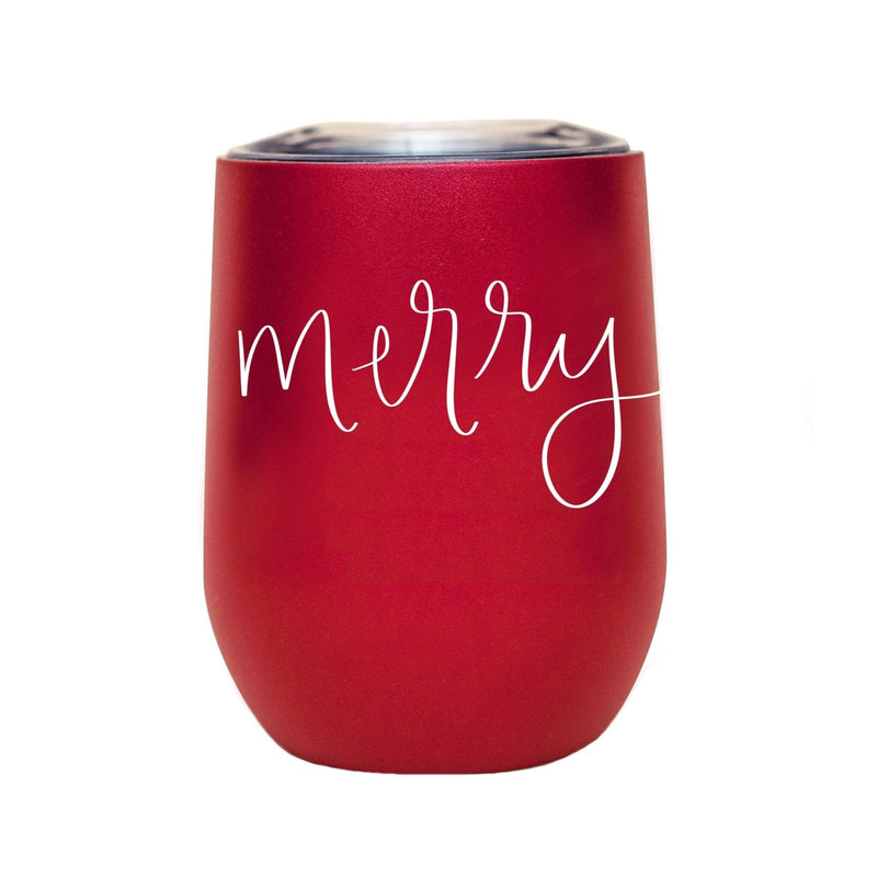 Merry Metal Wine Tumbler