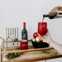 Merry Metal Wine Tumbler