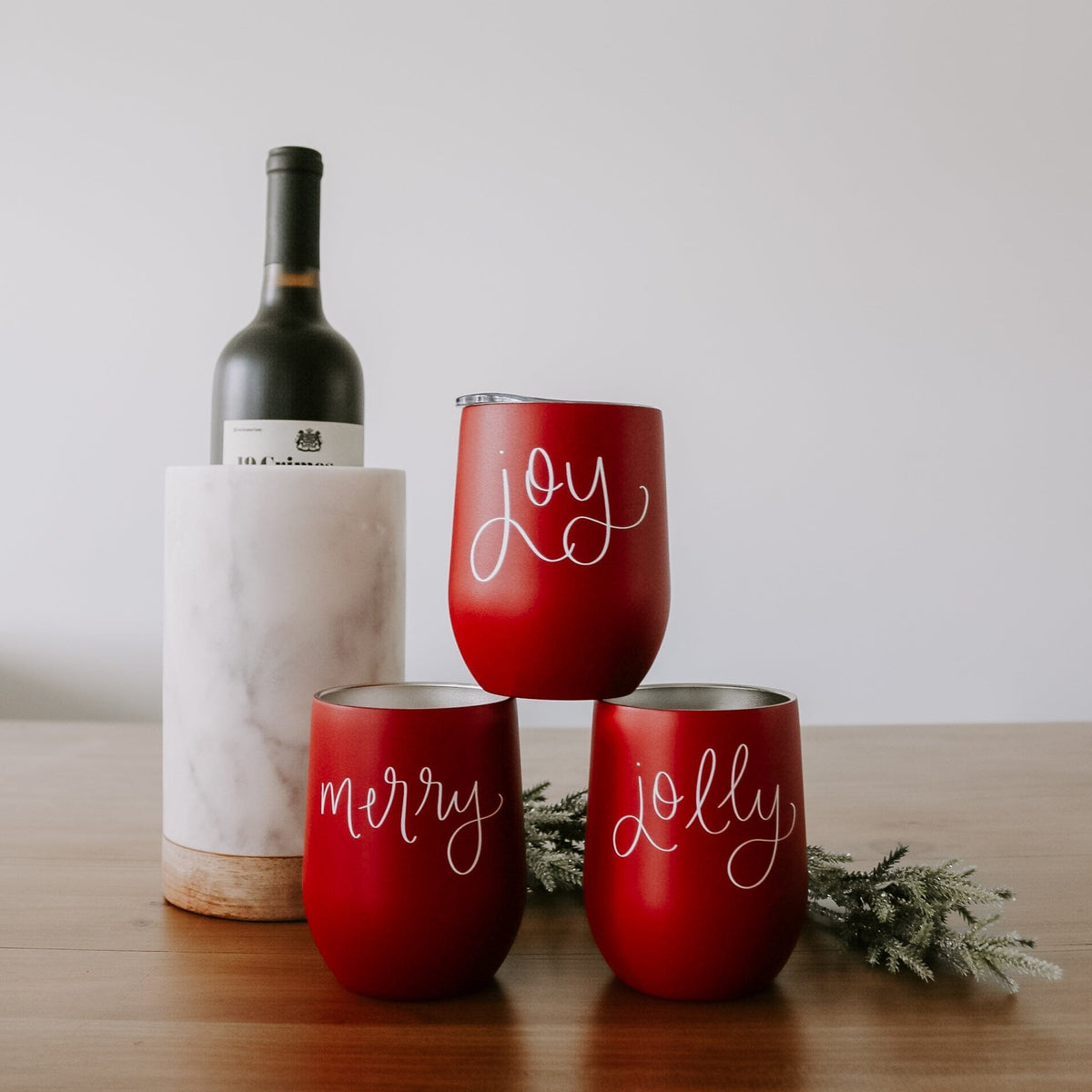 Merry Metal Wine Tumbler