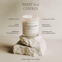 Merry + Bright Soy Candle - White Jar - 11 oz