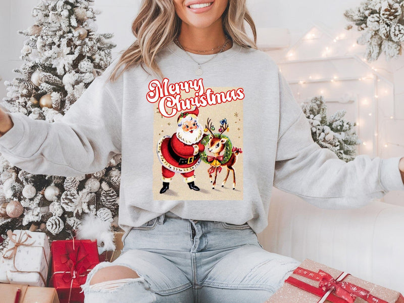 1950's Merry Christmas Pullover
