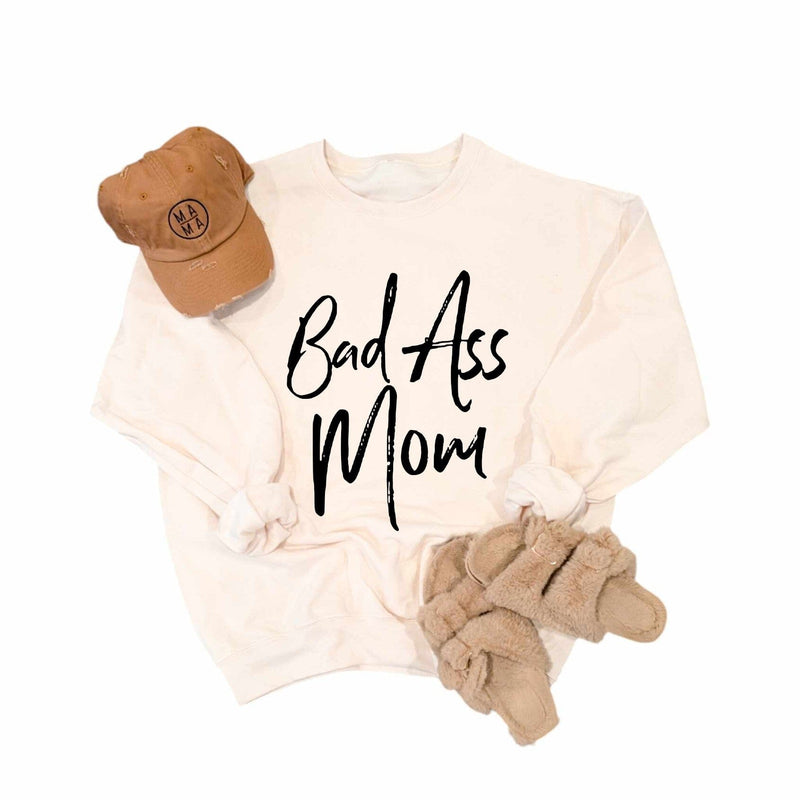 Cream Bad Ass Mom Sweatshirt