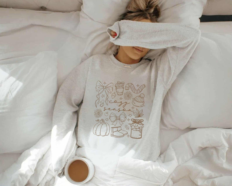 Cozy Season Collage Sweatshirt