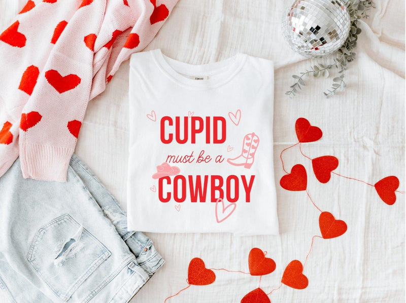 Cupid Must Be A Cowboy Comfort Tee