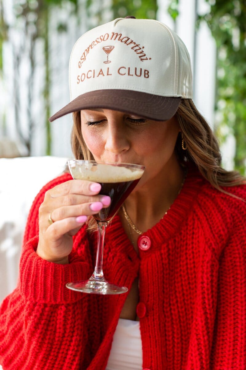'Espresso Martini Social Club' Snapback Trucker Hat