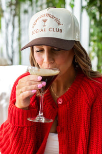 'Espresso Martini Social Club' Snapback Trucker Hat