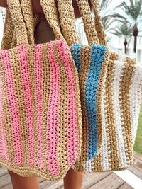 Striped Tote Bag