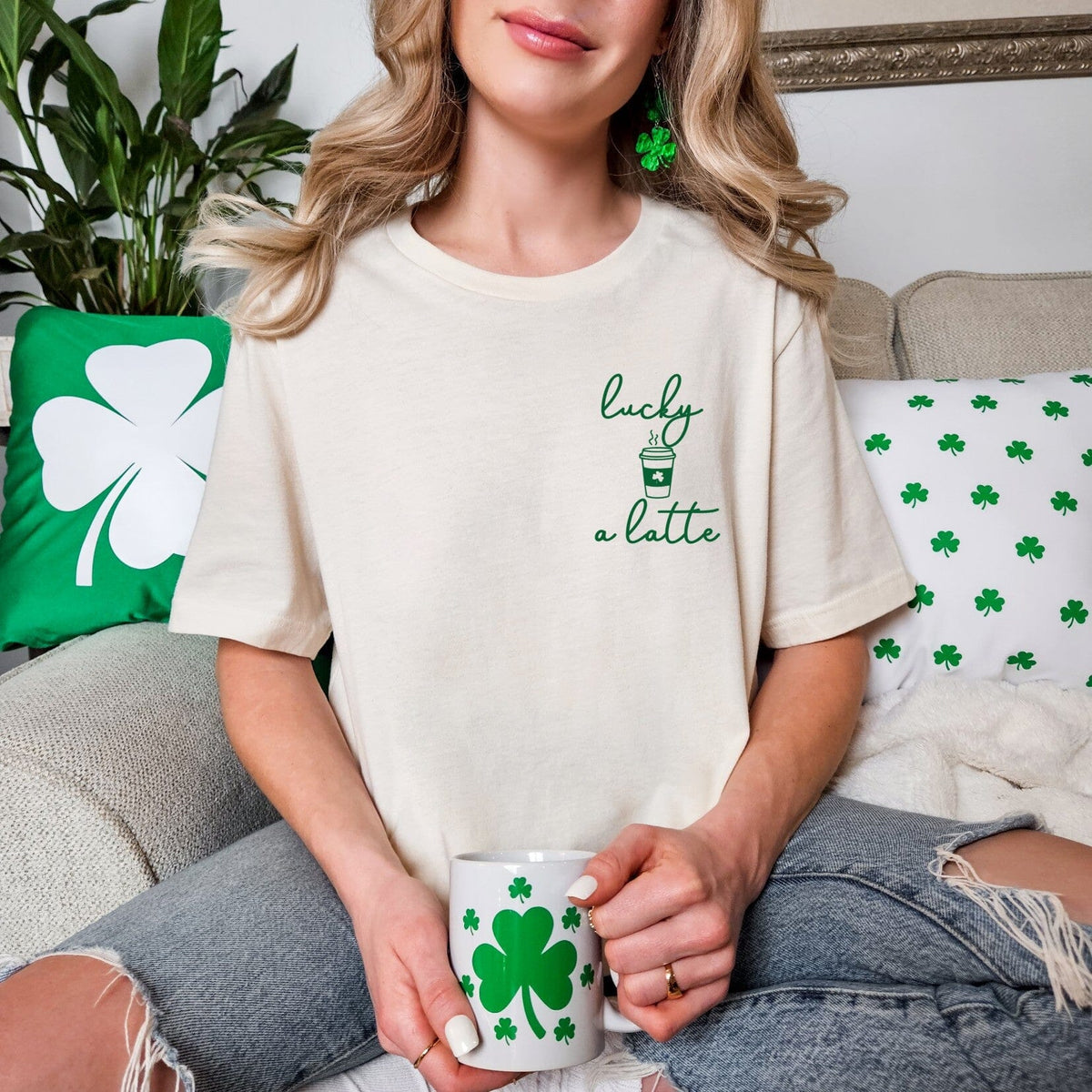 Lucky A Latte Comfort Tee