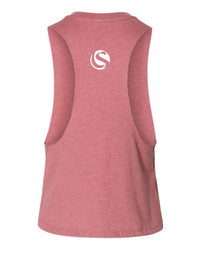 Heather Mauve Unified Strength Racerback Crop Tank