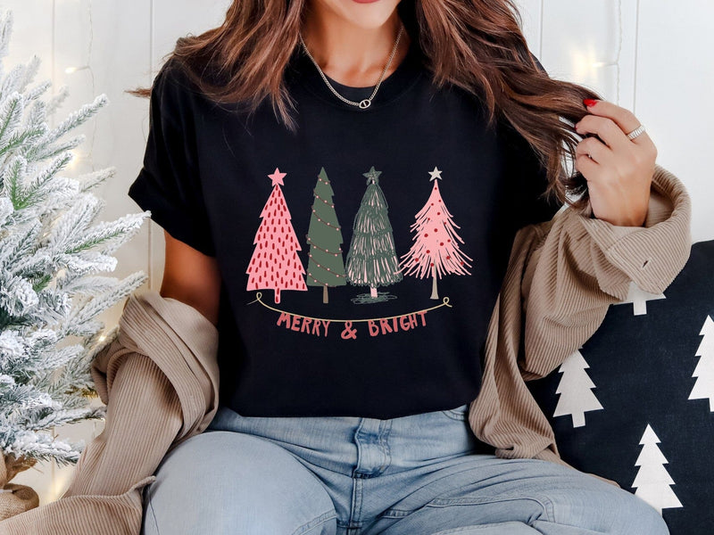 Merry and Bright Trees Comfort Tee