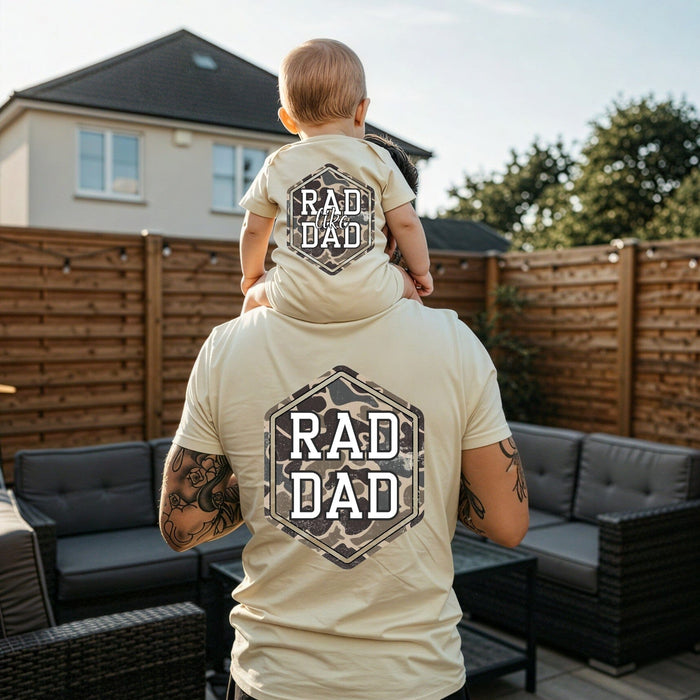 Camo Rad Like Dad Matching Set