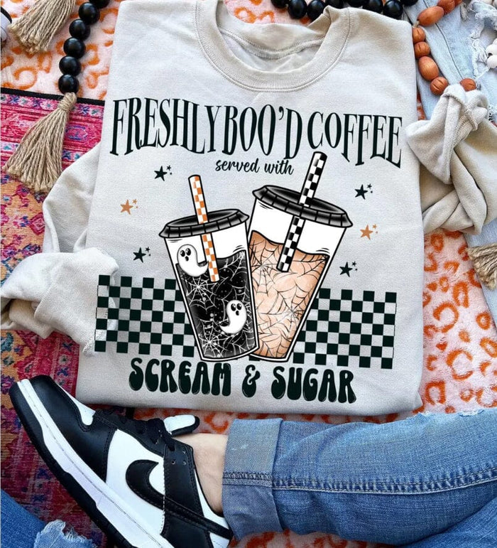 Freshly Boo'd Coffee Scream and Sugar Pullover