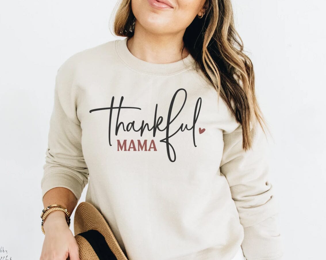 Script Thankful Mama Pullover