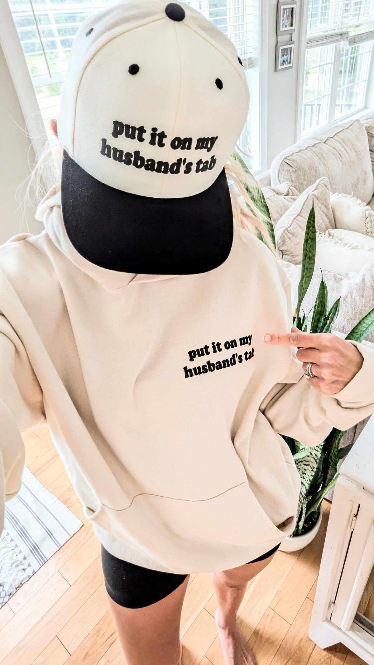 Put It On My Husband's Tab Hoodie