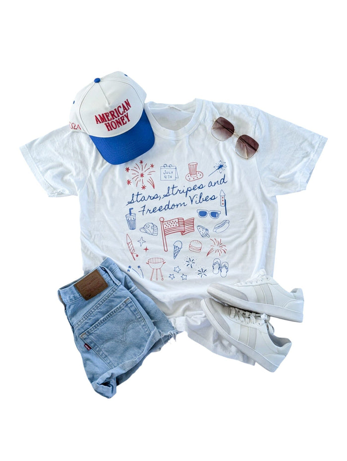 Stars Stripes and Freedom Comfort Tee