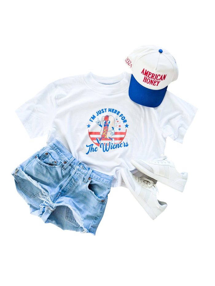 Just Here for the Wieners Boxy Tee
