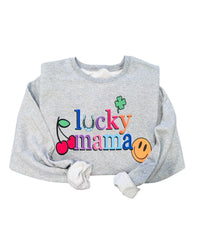 Lucky Mama Smiley Pullover